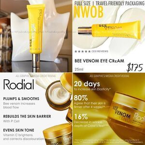 NEW RODIAL Bee Venom Eye Cream Plumping Brightening Firming Antiaging Full Size